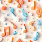 PO TREND FUN MUSIC NOTES B H242 50 UNICO (digi, noty)